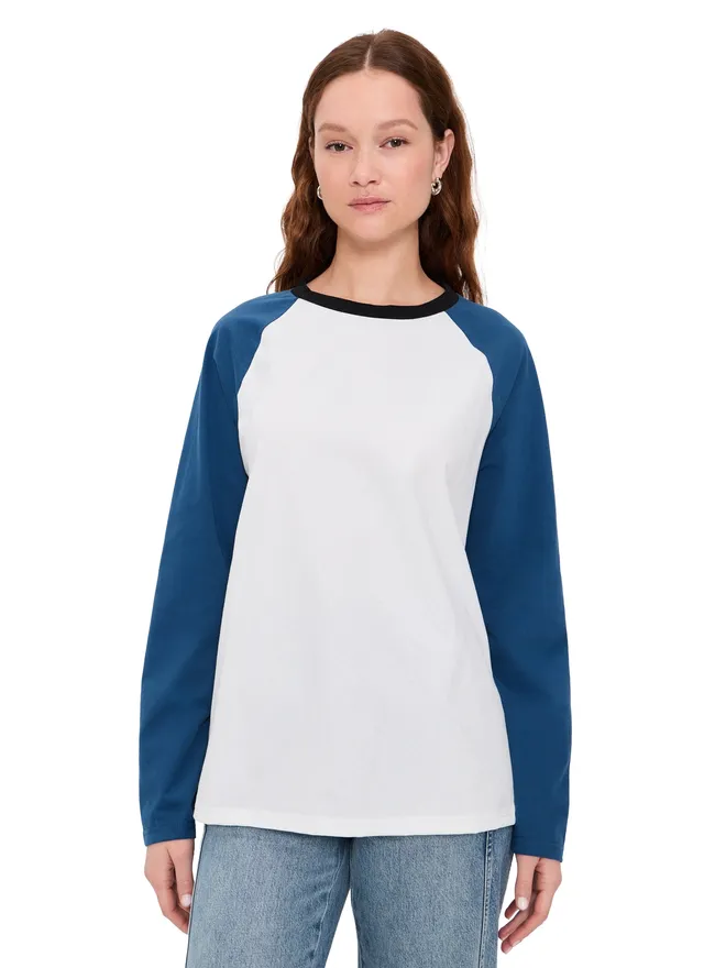 LIONESS Lioness クラヴィッツ ベースボールTシャツ ブルーの商品画像