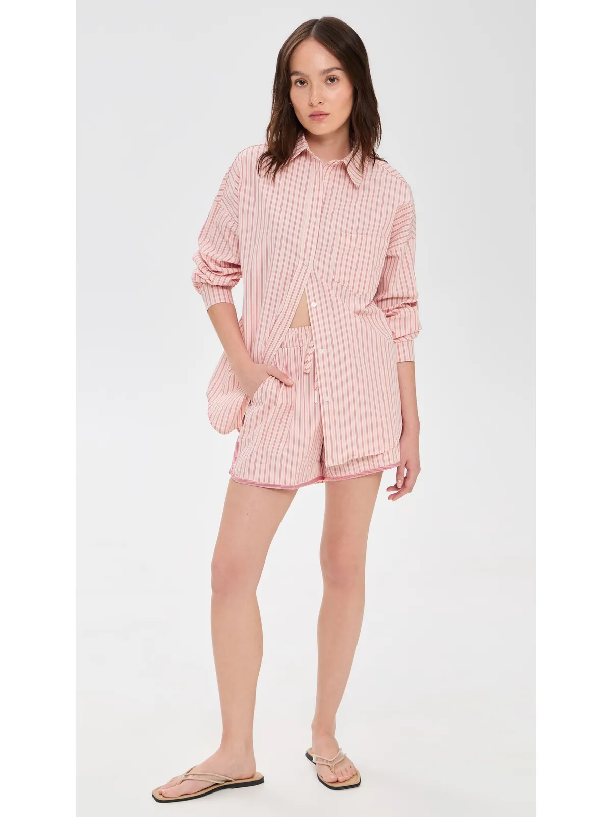 Little Lies Harbor Shirt ピンクストライプ - 画像5