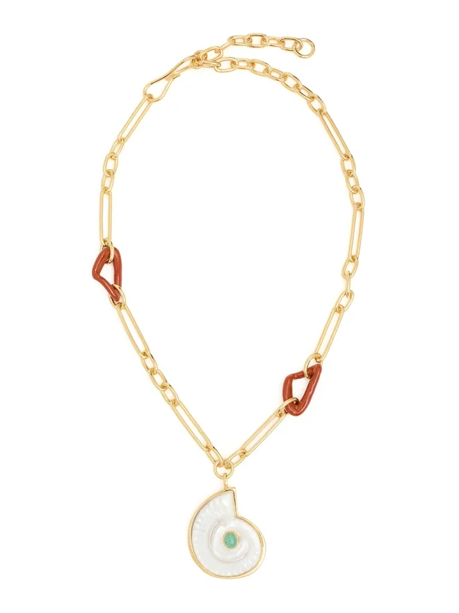 Lizzie Fortunato Lizzie Fortunato Sirena Shell Necklaceの商品画像
