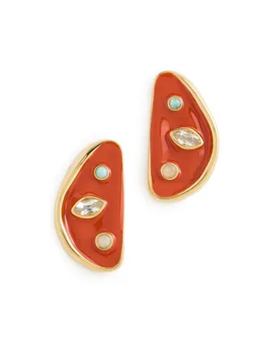 Lizzie Fortunato Isola スタッドピアス（Melon Red） - サムネイル1