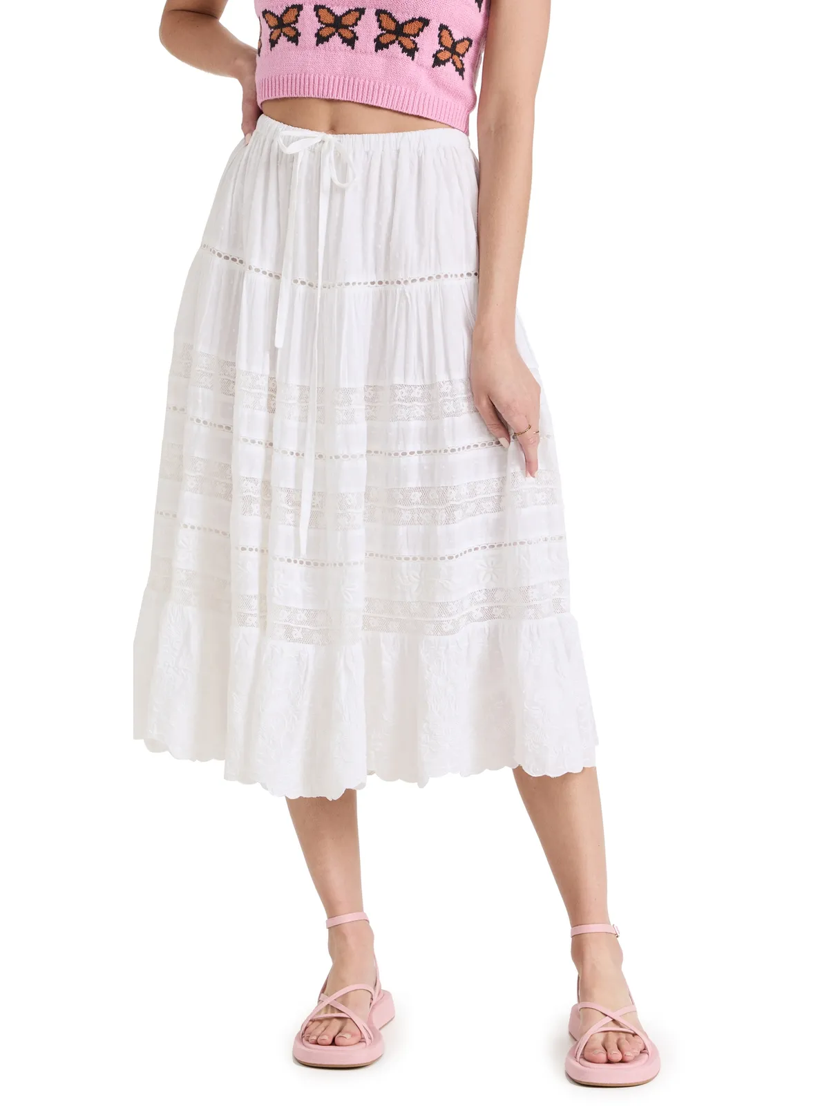 LoveShackFancy Donna Skirt - 画像1