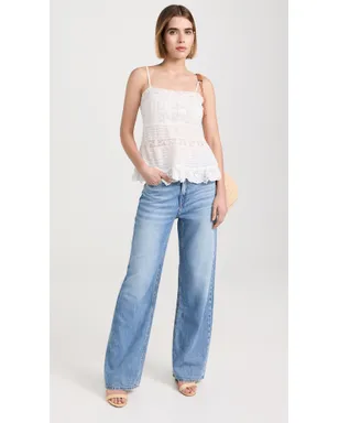 LoveShackFancy Charlieann Top Bright White - サムネイル5