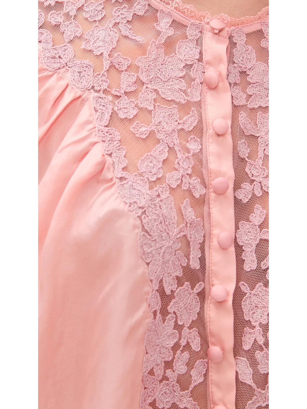 LoveShackFancy Carine Top Pink Nude - 画像6