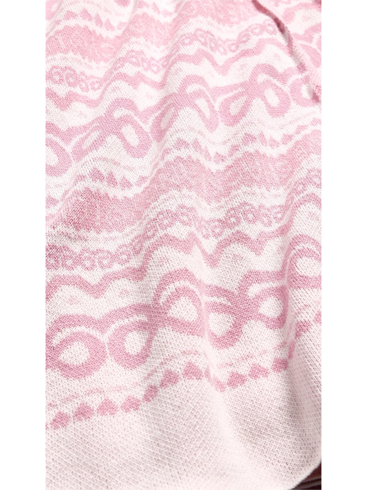 LoveShackFancy フェアアイル ジャカード ニット ブランケット - 画像3