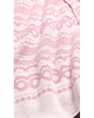 LoveShackFancy フェアアイル ジャカード ニット ブランケット - サムネイル3