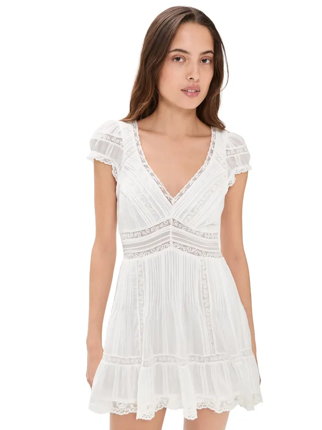 LoveShackFancy LoveShackFancy エデナ ドレス ホワイトの商品画像