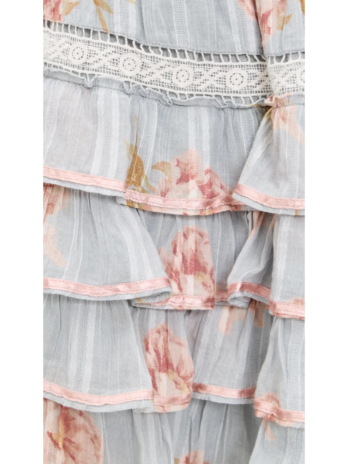 LoveShackFancy Kerch ミニドレス ラスティックスカイ - 画像6