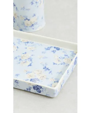 LoveShackFancy Evaline 陶器フレグランストレイ Whisper Blue - サムネイル3