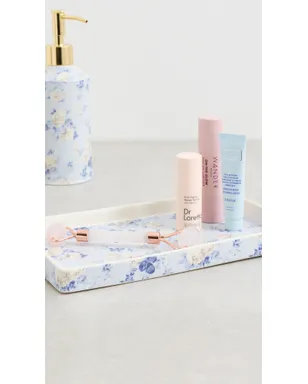 LoveShackFancy Evaline 陶器フレグランストレイ Whisper Blue - サムネイル4