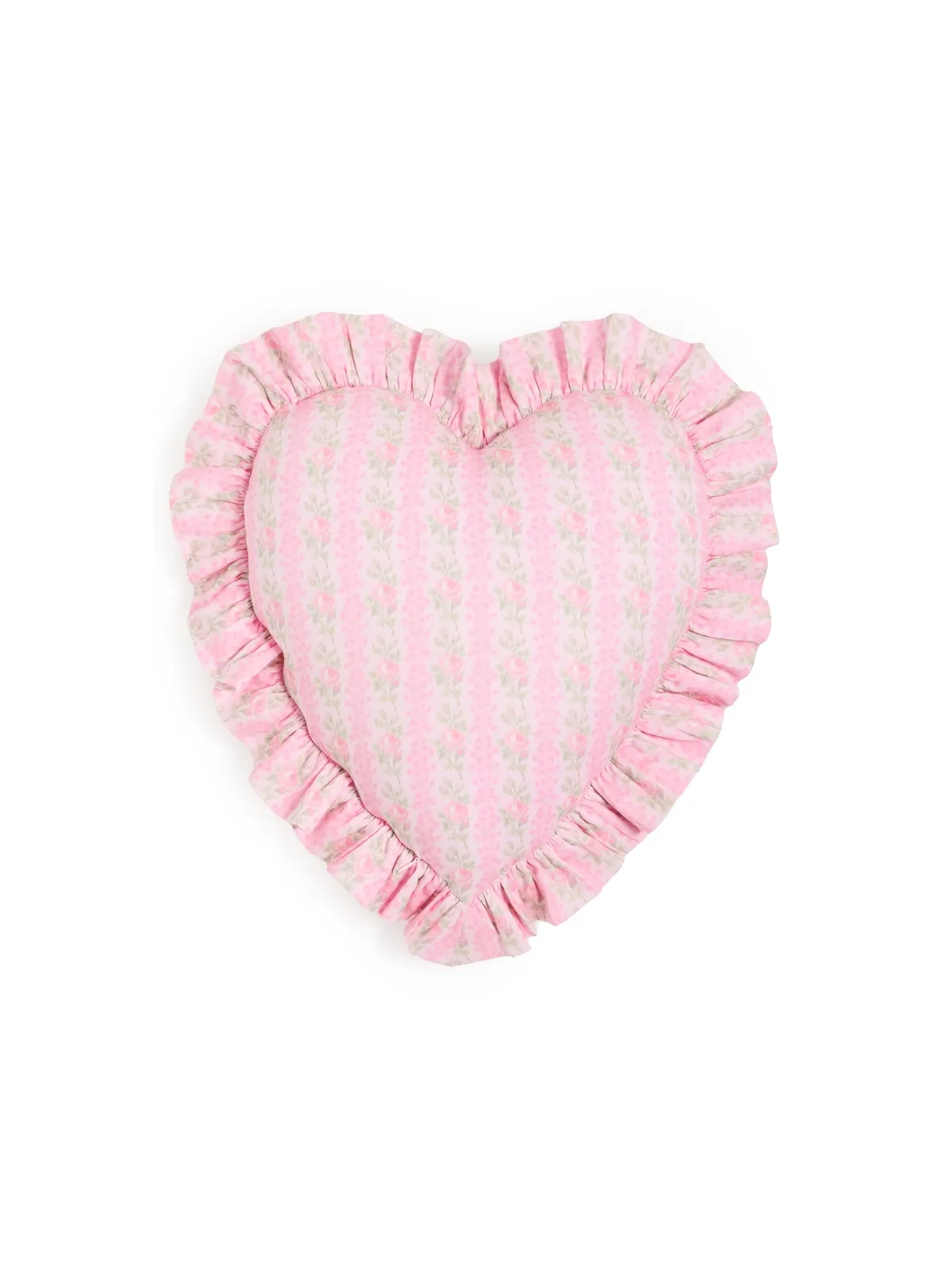LoveShackFancy Forever In Love フリルハートピロー ストロベリーマカロン - 画像1