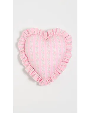 LoveShackFancy Forever In Love フリルハートピロー ストロベリーマカロン - サムネイル2