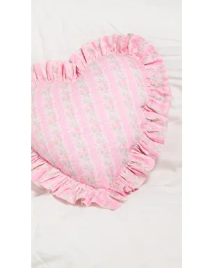 LoveShackFancy Forever In Love フリルハートピロー ストロベリーマカロン - サムネイル3