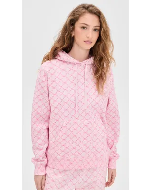 LoveShackFancy Nacova Hoodie Pink Peppermint - サムネイル2