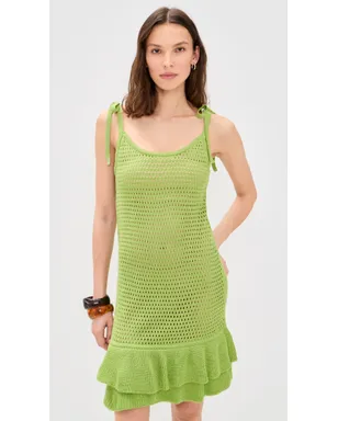 The Lulo Project Suntrace Dress Lime M - サムネイル2