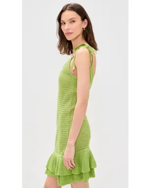 The Lulo Project Suntrace Dress Lime M - サムネイル4
