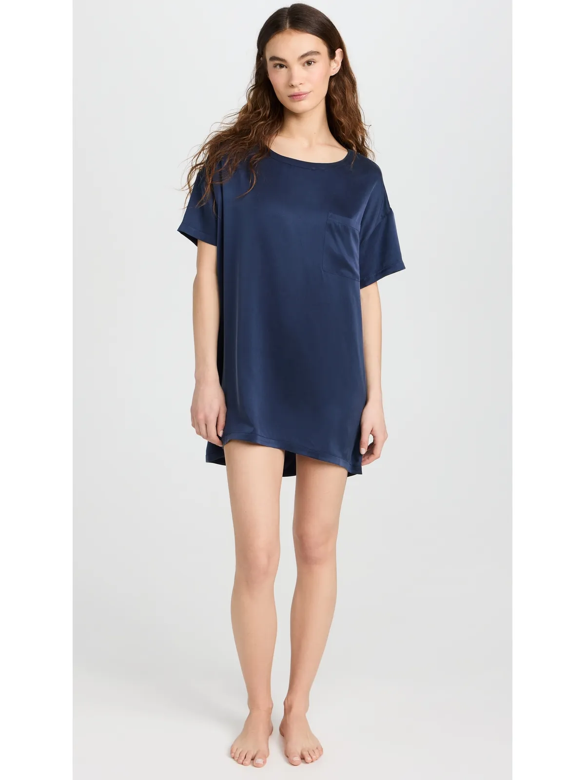 Lunya 洗えるシルクのオーバーサイズ睡眠用Tシャツ - 画像5