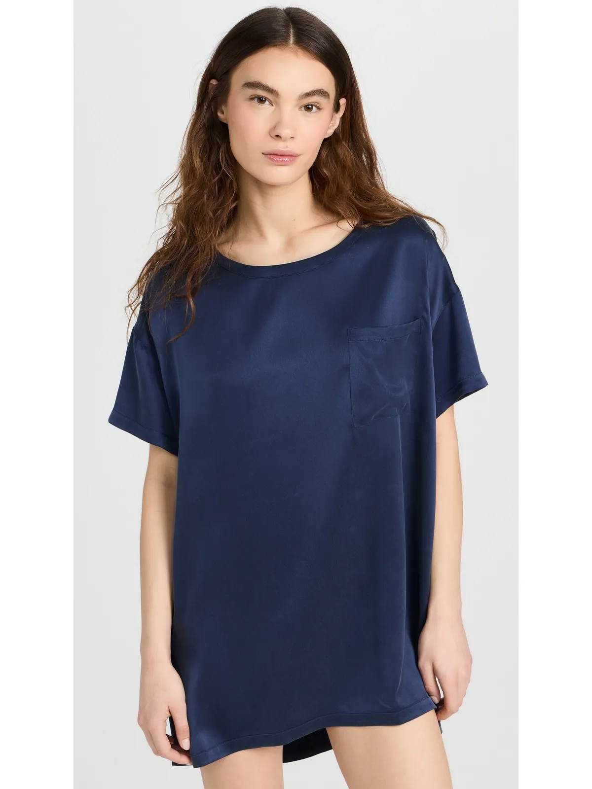 Lunya 洗えるシルクのオーバーサイズ睡眠用Tシャツ - 画像2
