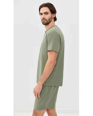 Lunya ヘンリーネックTシャツ（シェーデッドオリーブ） - サムネイル4
