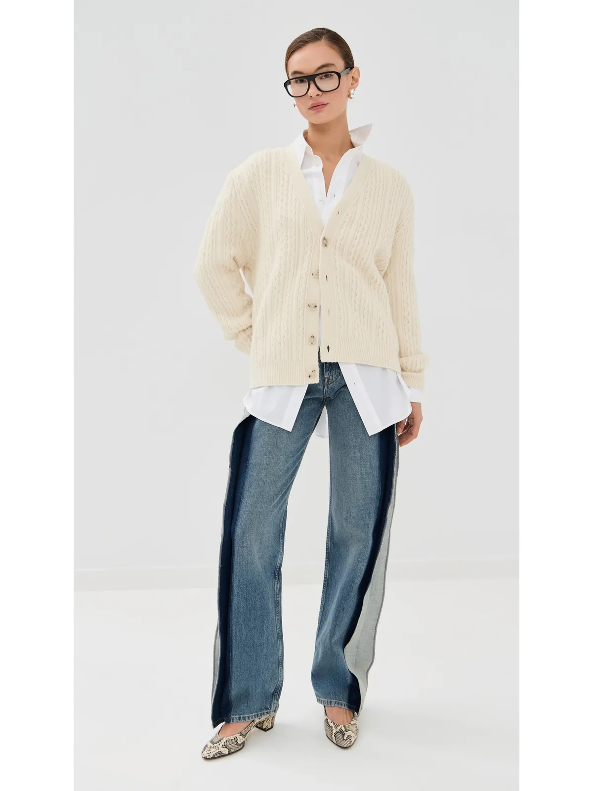 MM6 Maison Margiela カーディガン オフホワイト - 画像5