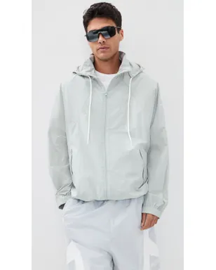 MM6 Maison Margiela ウィンドブレーカー ジャケット セージグレー - サムネイル2