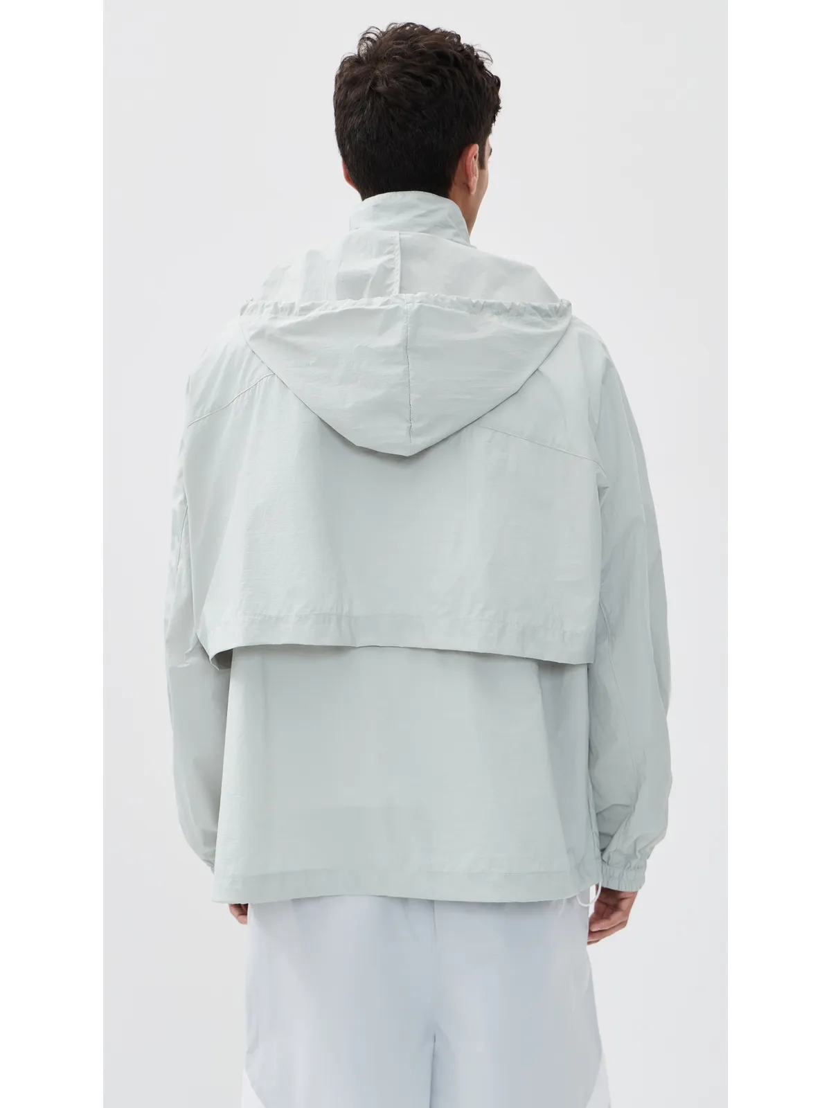 MM6 Maison Margiela ウィンドブレーカー ジャケット セージグレー - 画像3