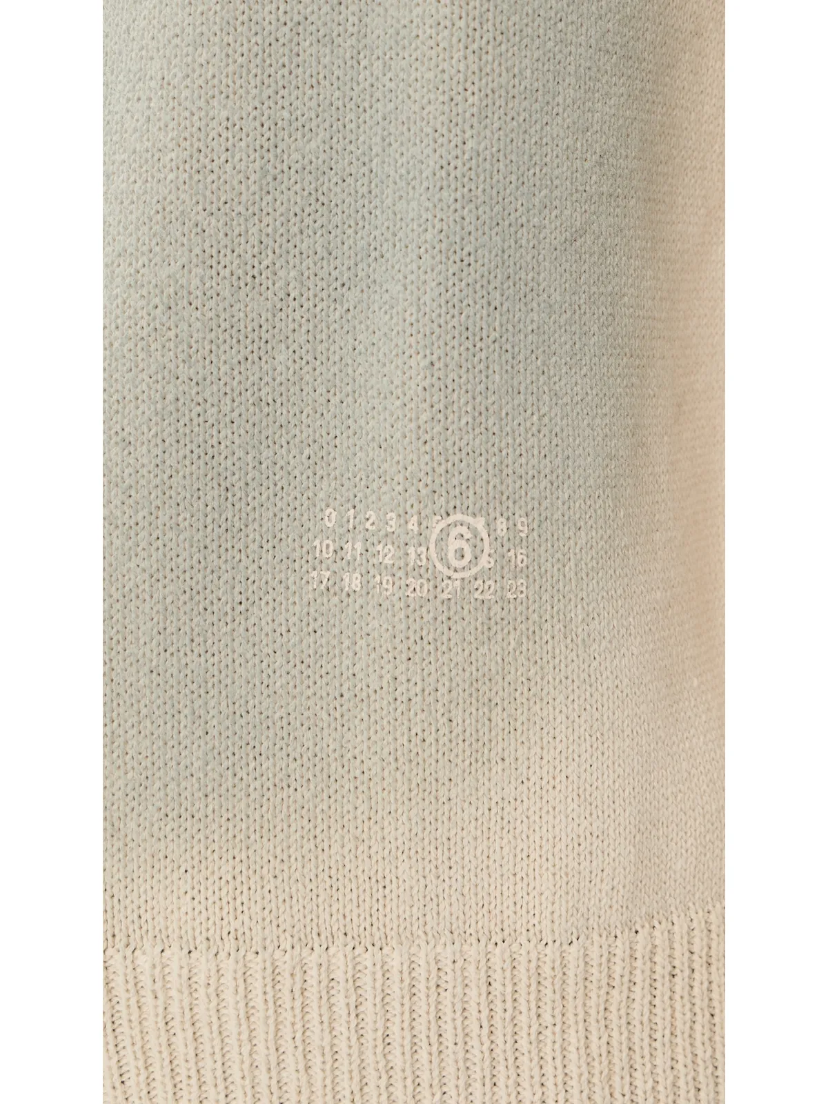 MM6 Maison Margiela 染み加工 クルーネックセーター オフホワイト - 画像6