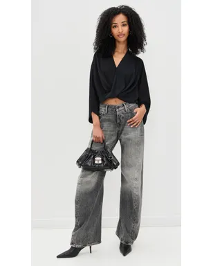 MM6 Maison Margiela ロングスリーブトップ ブラック - サムネイル5