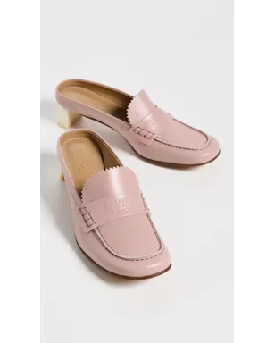 MM6 Maison Margiela レザー スリッパ - サムネイル5