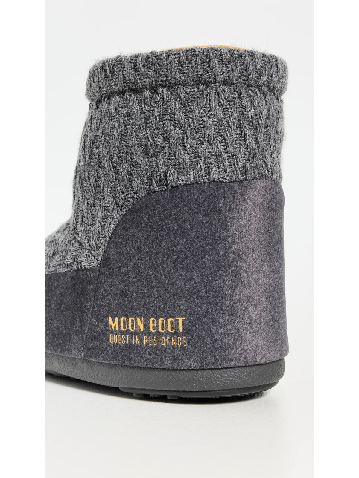 Moon Boot アイコン ロー ノーレース ニット ブーツ グレー - 画像4