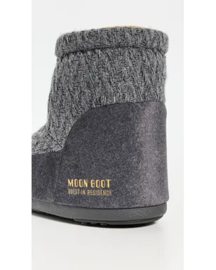 Moon Boot アイコン ロー ノーレース ニット ブーツ グレー - サムネイル4