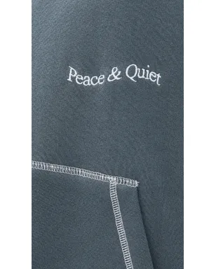 Museum of Peace and Quiet ワードマーク リバースステッチ フーディ - サムネイル6