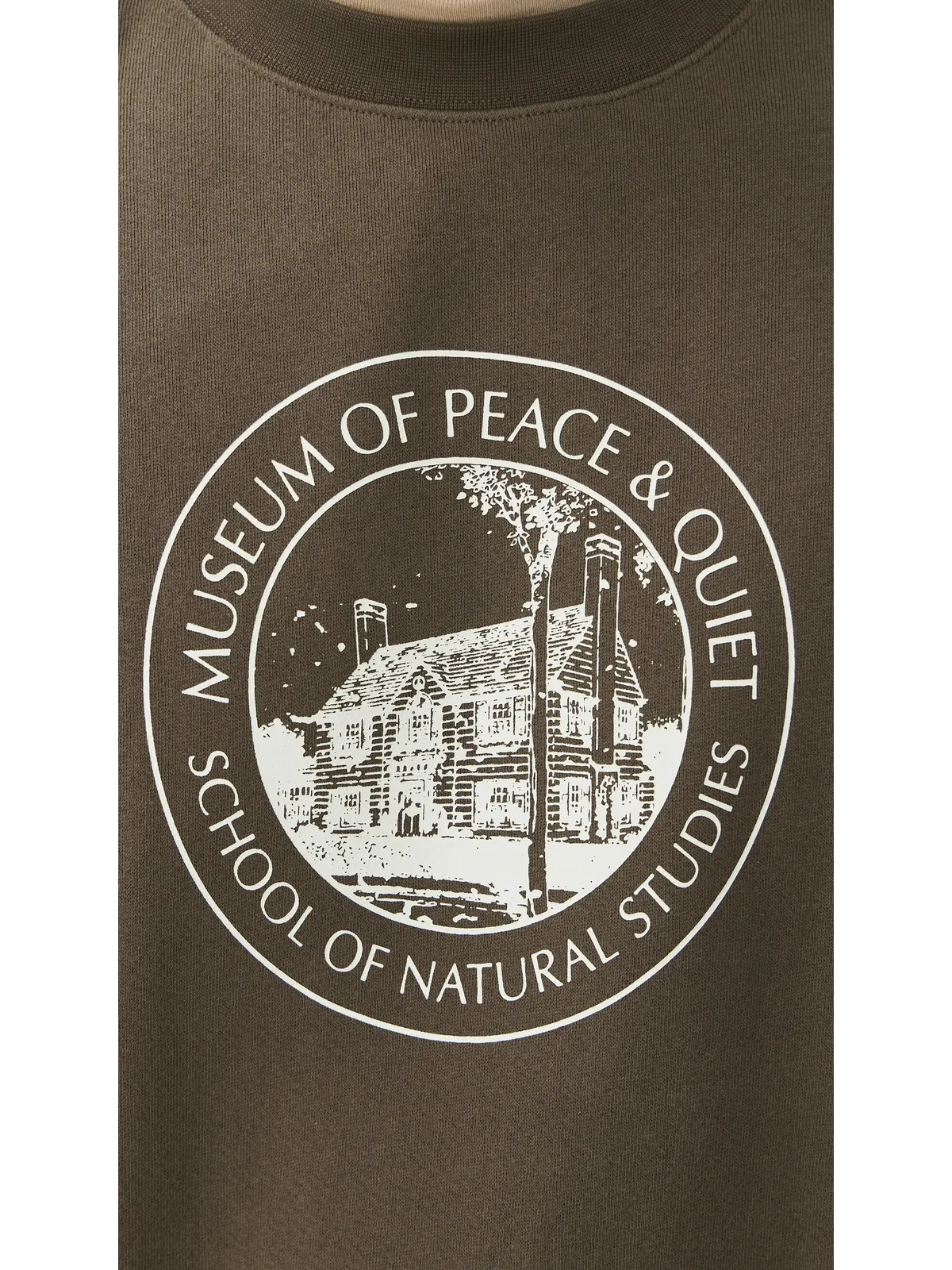 Museum of Peace and Quiet ナチュラル・スタディーズ クルーネック ブラウン - 画像6