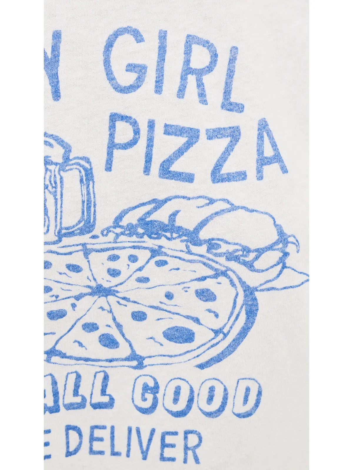 MOTHER プチ ザ・リル・グディー リンガーTシャツ シティガール ピザ - 画像6