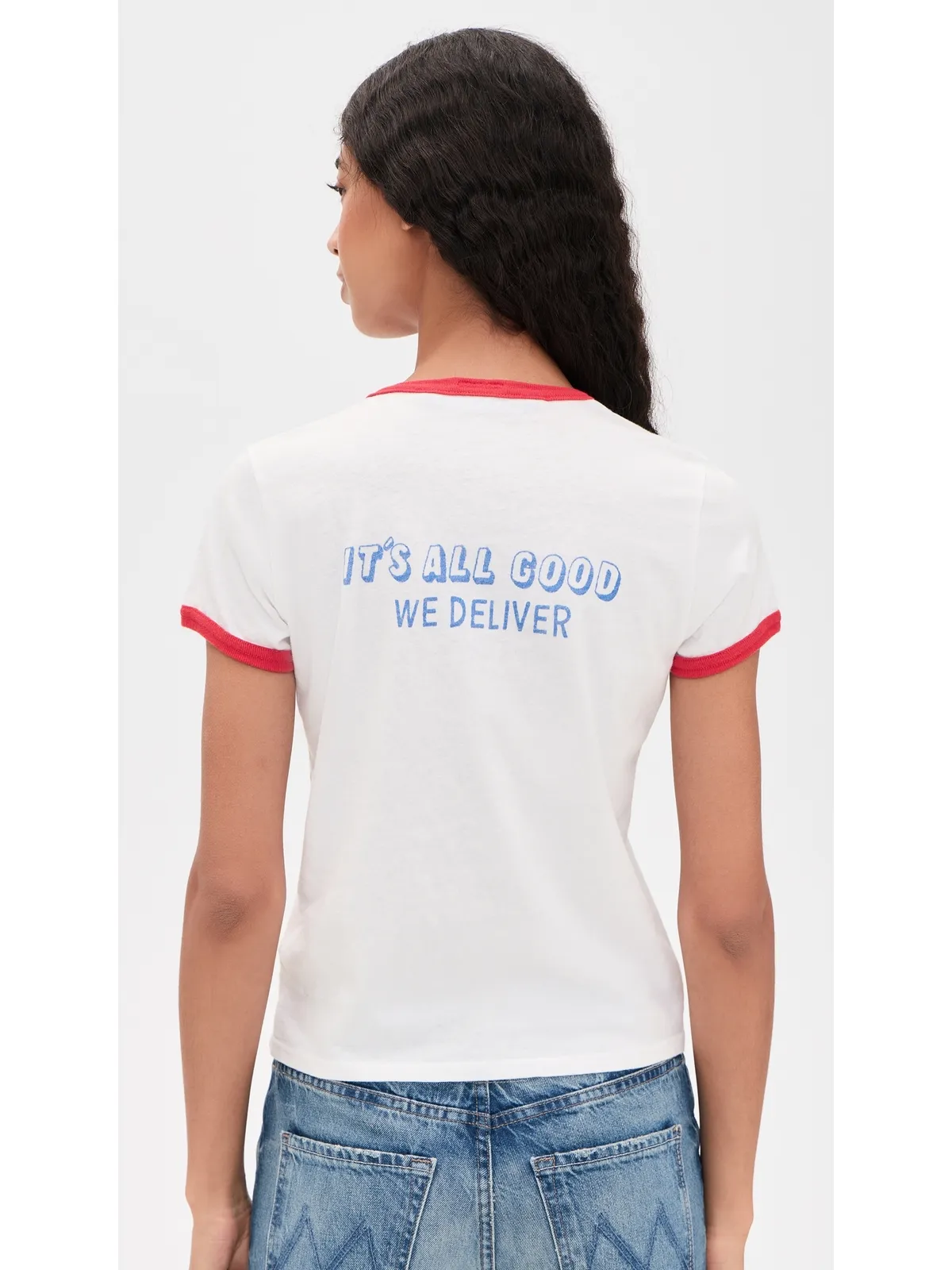 MOTHER プチ ザ・リル・グディー リンガーTシャツ シティガール ピザ - 画像3