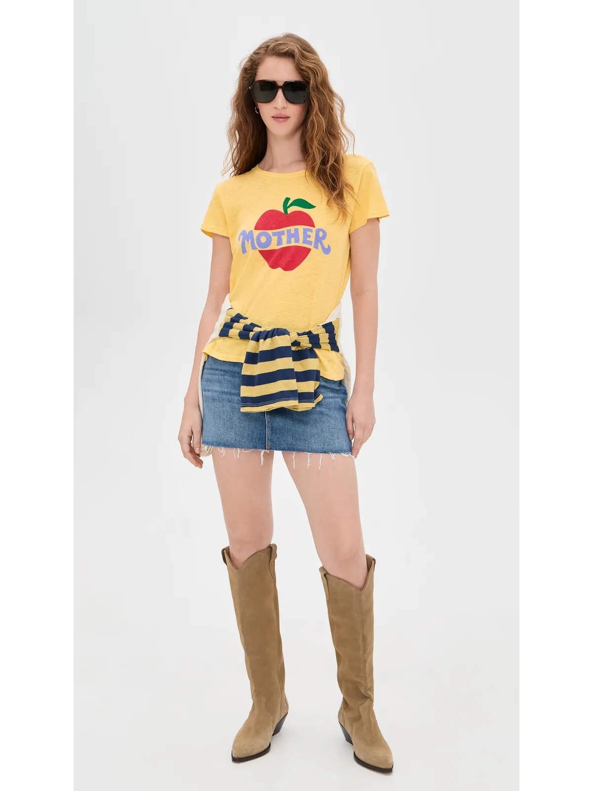 MOTHER ペティット リル・シンフルTシャツ アップル柄 - 画像5