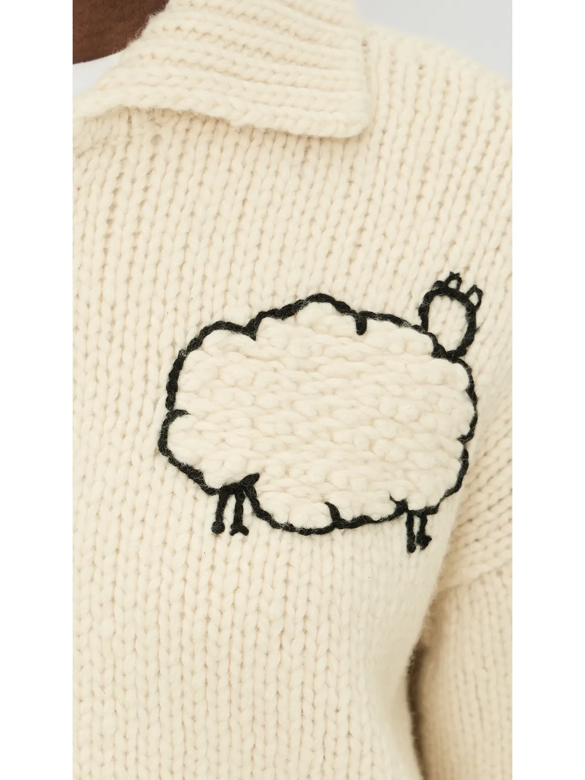 MOTHER ザ・クロップ ラケット カーディガン Wool + The Gang - 画像6