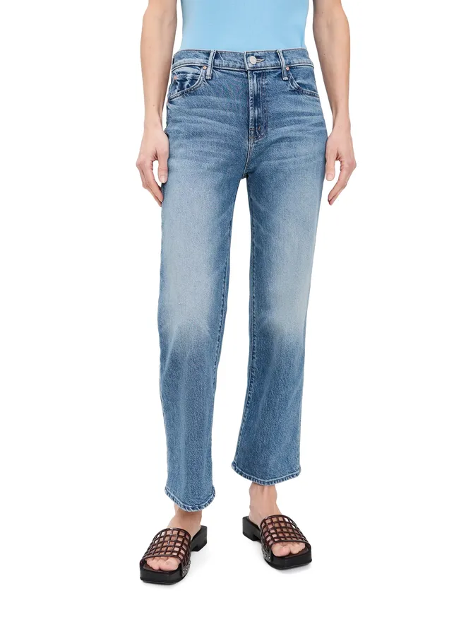 MOTHER MOTHER Petite Lil Kick It Ankle Jeans Birds Gone Wildの商品画像