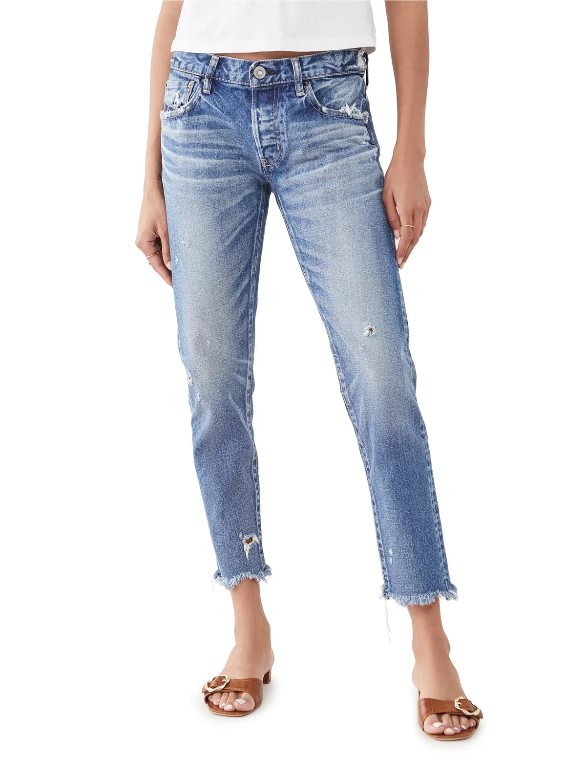 MOUSSY VINTAGE Keller テーパードデニムジーンズ - 画像1