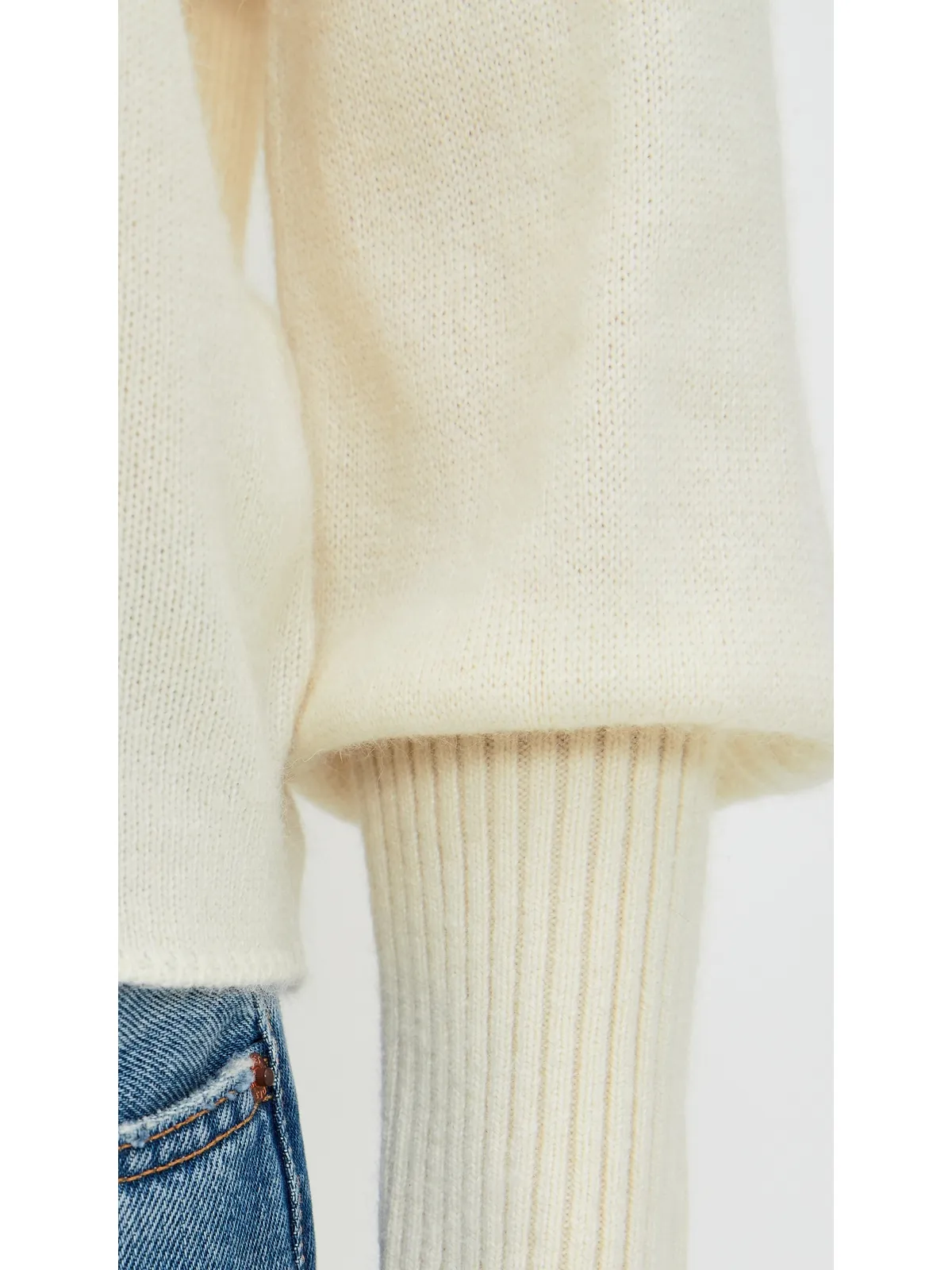 MOUSSY VINTAGE 2Faceドルマンニットトップ - 画像6