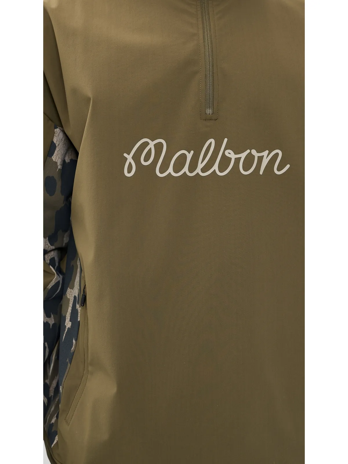 Malbon ツアー ディボット パフォーマンス Quarter Zip ジャケット バークカモ - 画像6