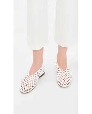 Mansur Gavriel 編み込みバレリーナフラット - サムネイル3