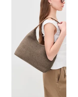 Mansur Gavriel キャンディ ラフィア ホーボーバッグ アニス - サムネイル3