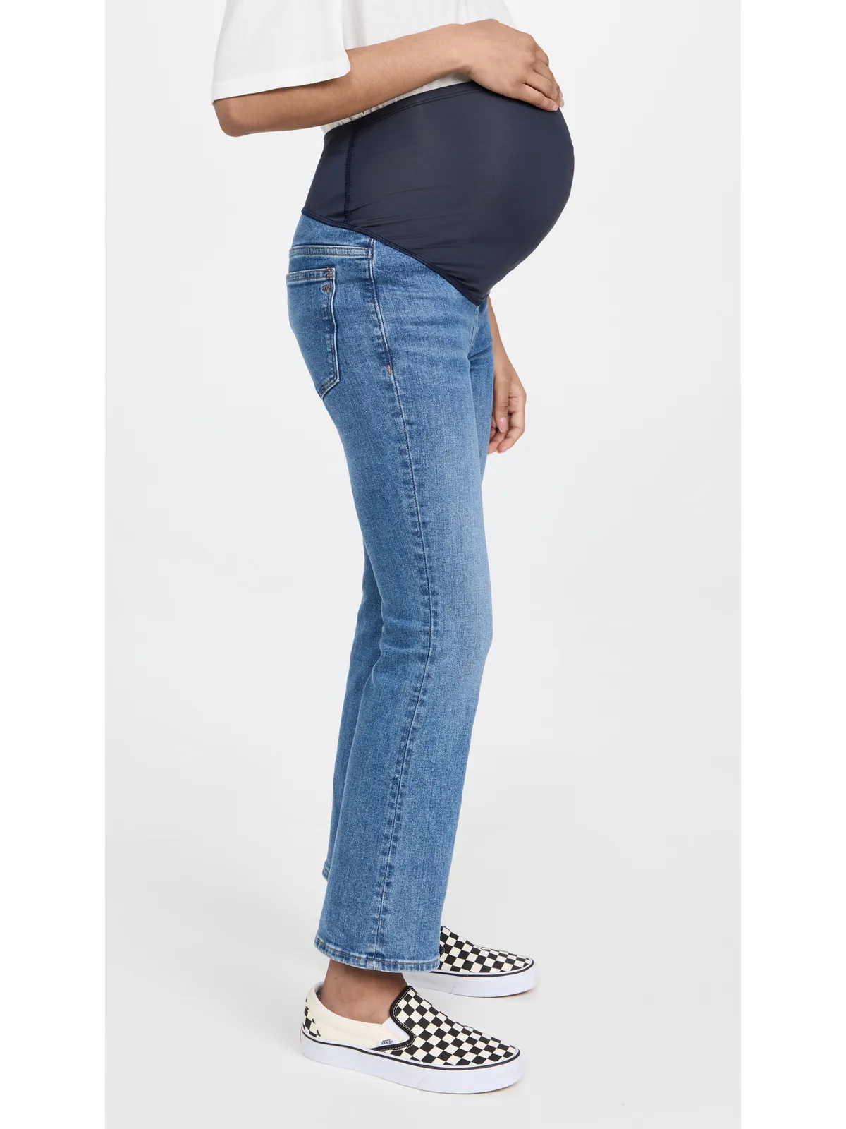 Madewell マタニティ オーバー・ザ・ベリー キックアウト ジーンズ - 画像4