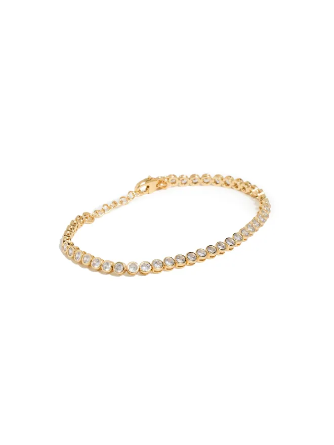 Madewell Madewell テニスコレクション ベゼルセット クリスタル ブレスレットの商品画像