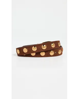 Madewell スタッズ付きウェスタンベルト（スエード／ソフトマホガニー） - サムネイル5