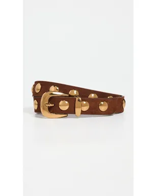 Madewell スタッズ付きウェスタンベルト（スエード／ソフトマホガニー） - サムネイル2