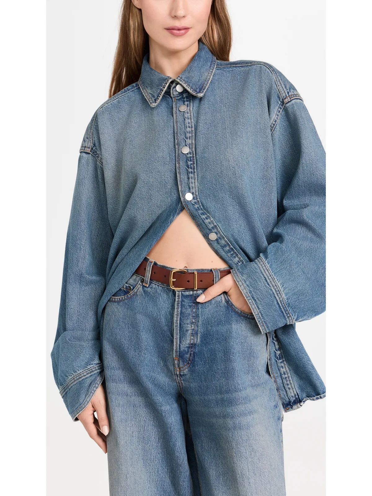 Madewell エッセンシャル ベルト ウォームシナモン - 画像3