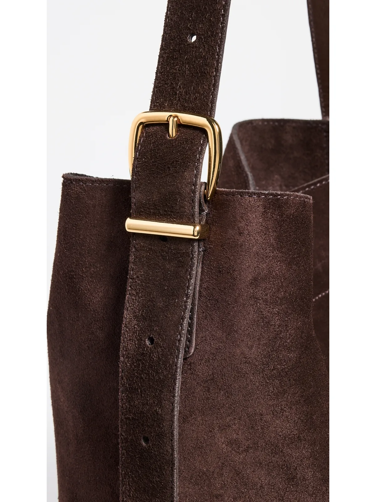 Madewell エッセンシャル バケットトート（スエード／ダークカロブ） - 画像5
