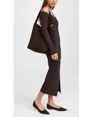 Madewell エッセンシャル バケットトート（スエード／ダークカロブ） - サムネイル3