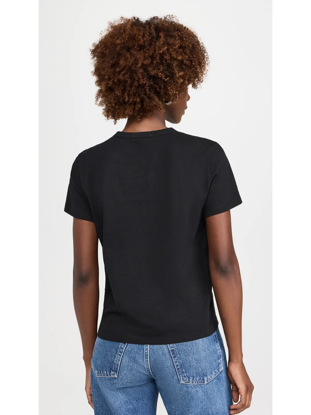 Madewell パーフェクト クルーネック ティー ジェットブラック - 画像3
